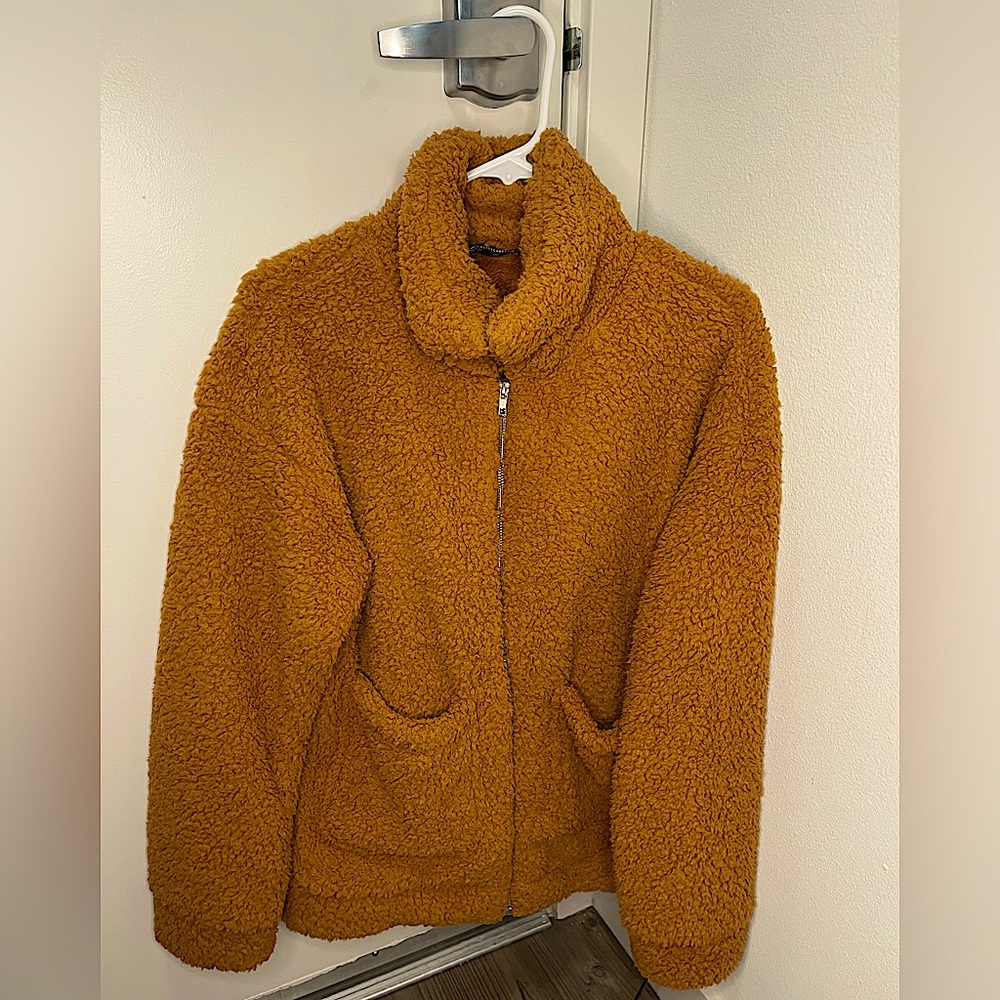 Oversized Sherpa Fuzzy Jacket